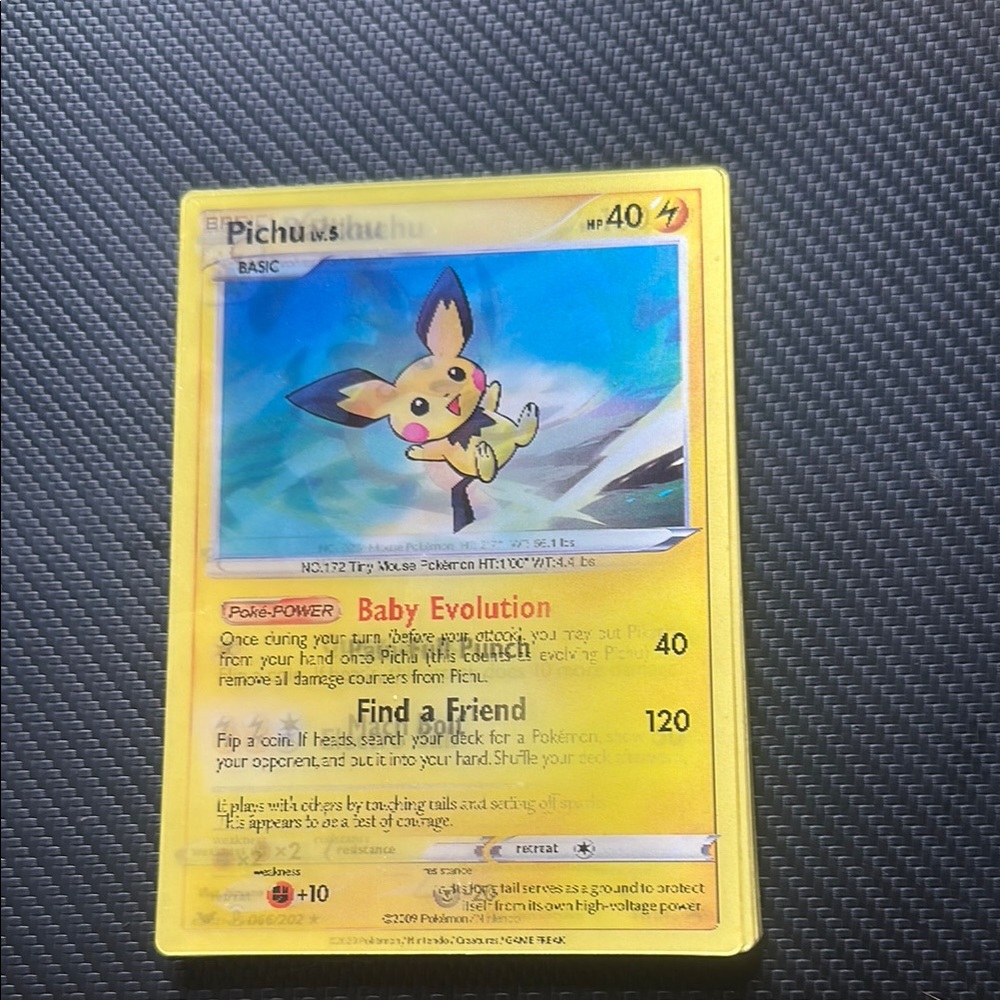 Pichu Pokémon Card evolution 3d motion sticker